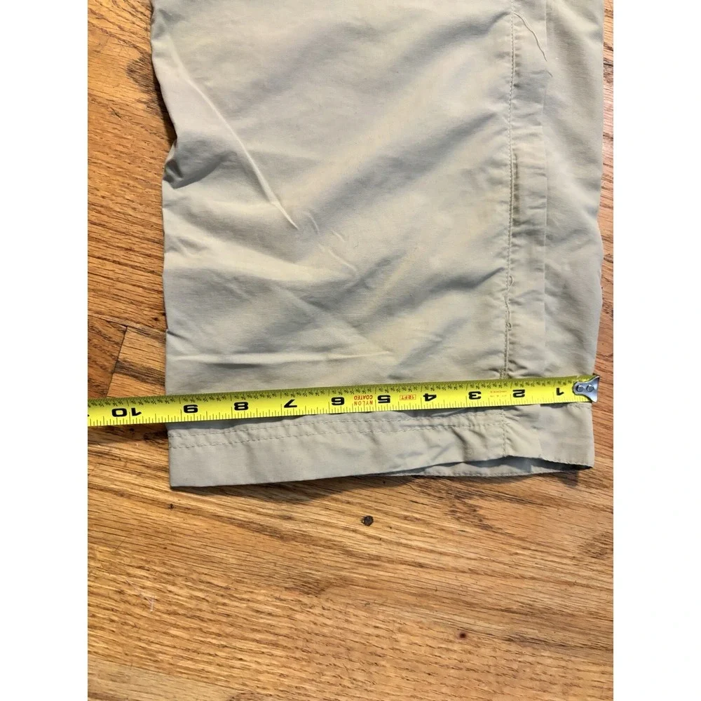 REI Sahara Convertible Cargo Hiking Pants Men Tan Zip Off Belted sz‎ 34x31.5